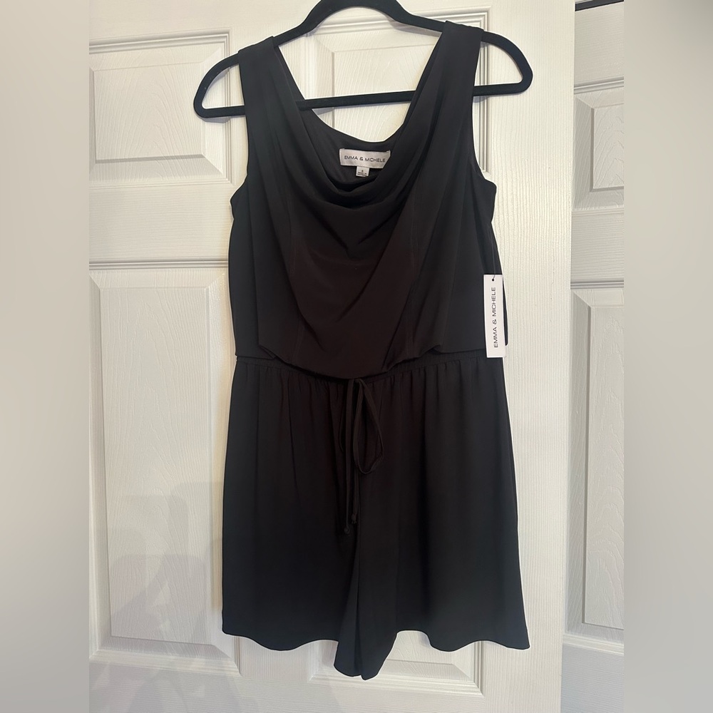 NWT Black Sleeveless Romper